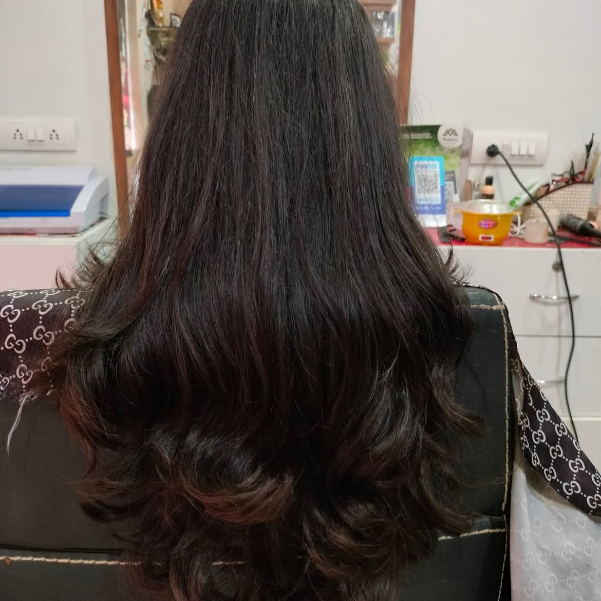 Keratin hair treatment